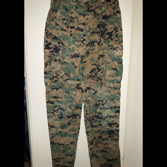 Tactical Digital Camouflage Pants (S-M) 27-31" Waist Green Cargo Military Combat - Picture 1 of 7